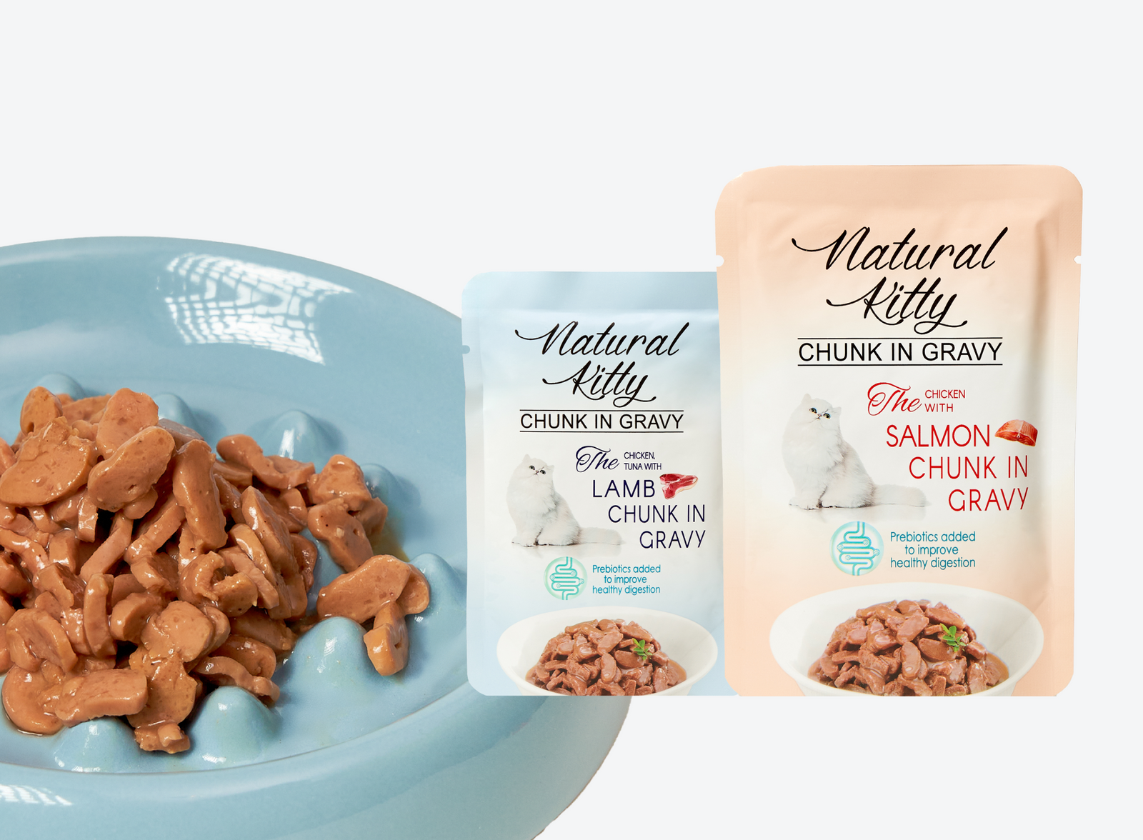 Ніжні шматочки м’яса та риби для котів