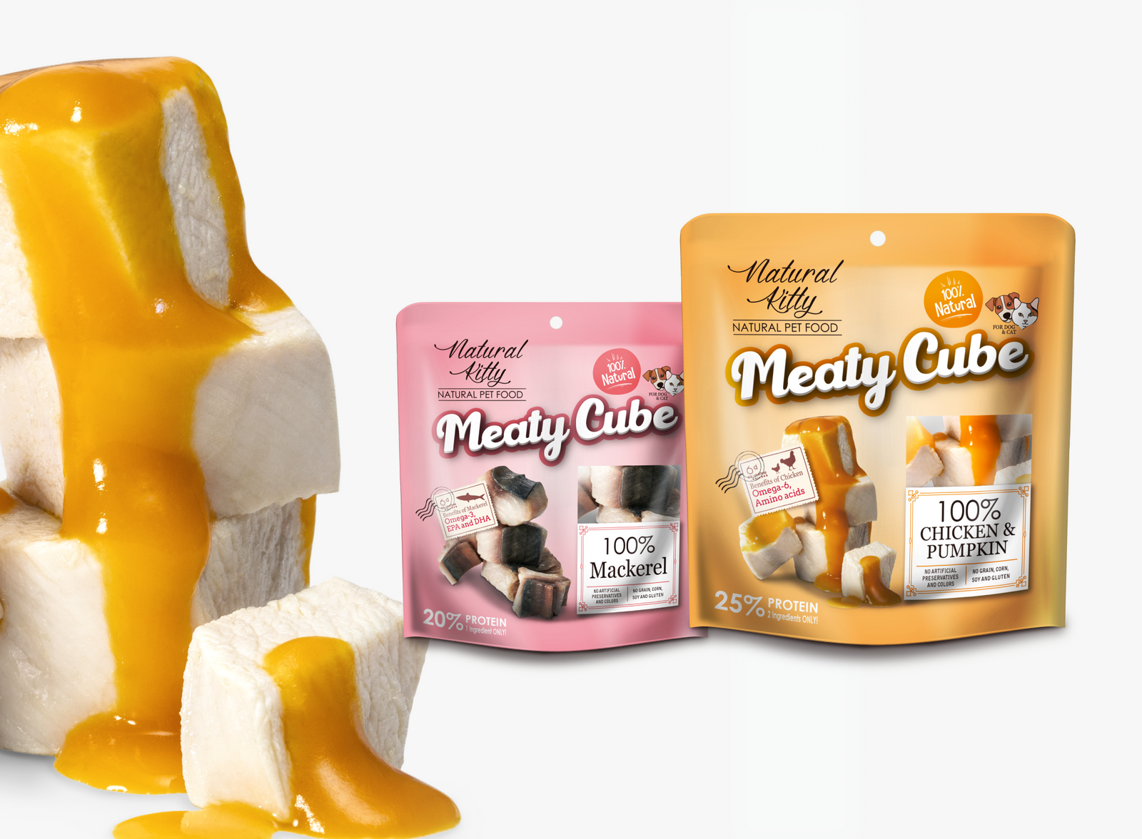 М'ясні та рибні кубики Meaty Cubes