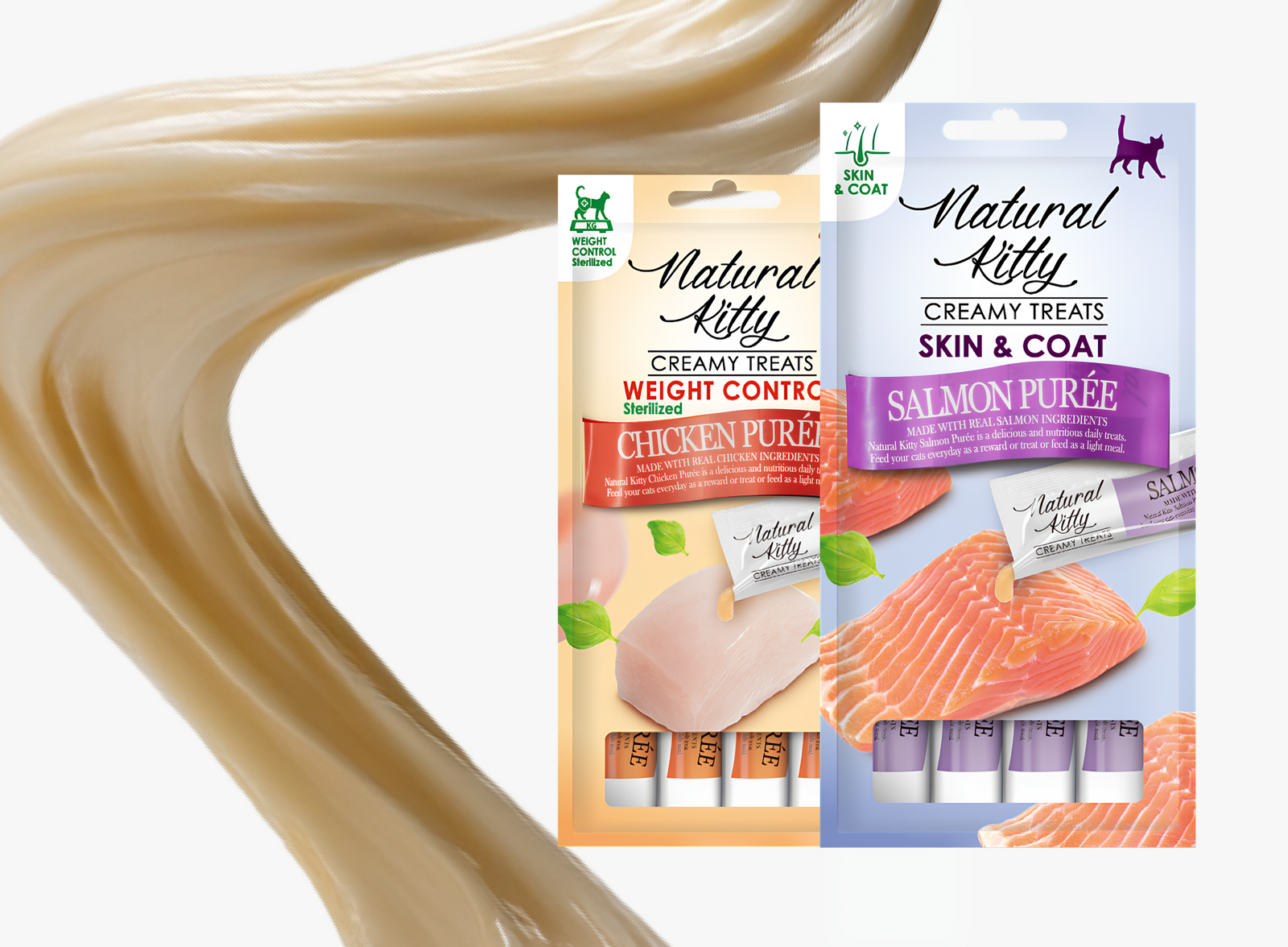 Функціонально- кремові стіки для котів