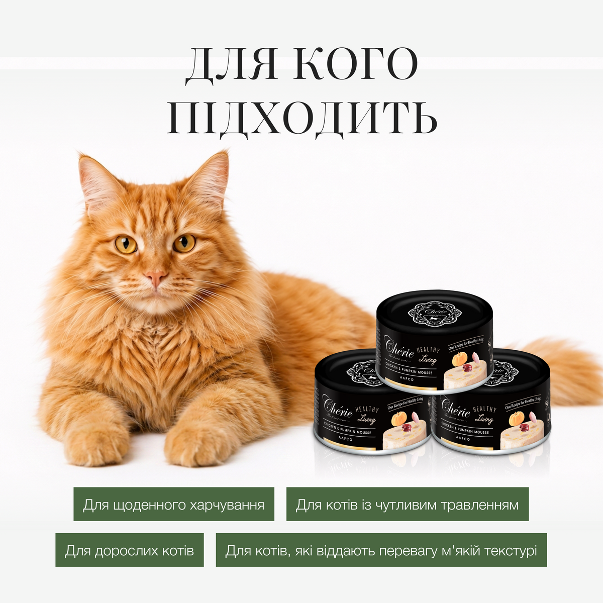 МУС ІЗ КУРКОЮ ТА ГАРБУЗОМ ДЛЯ КОТІВ, 80 г