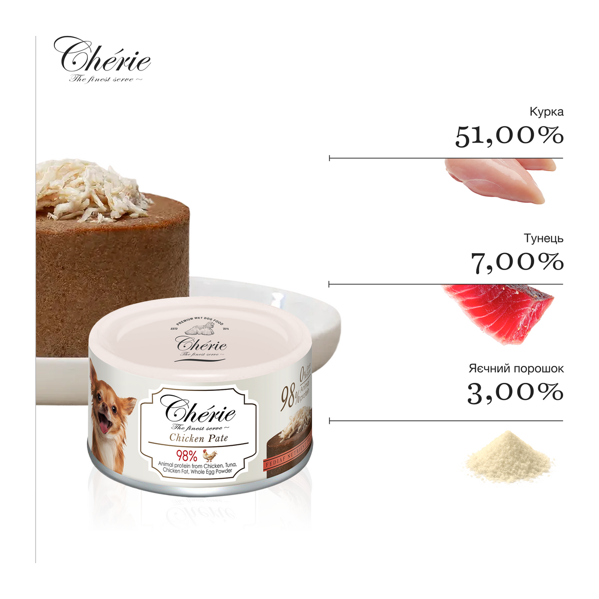 ПАШТЕТ ІЗ КУРКОЮ ДЛЯ СОБАК, 80 г