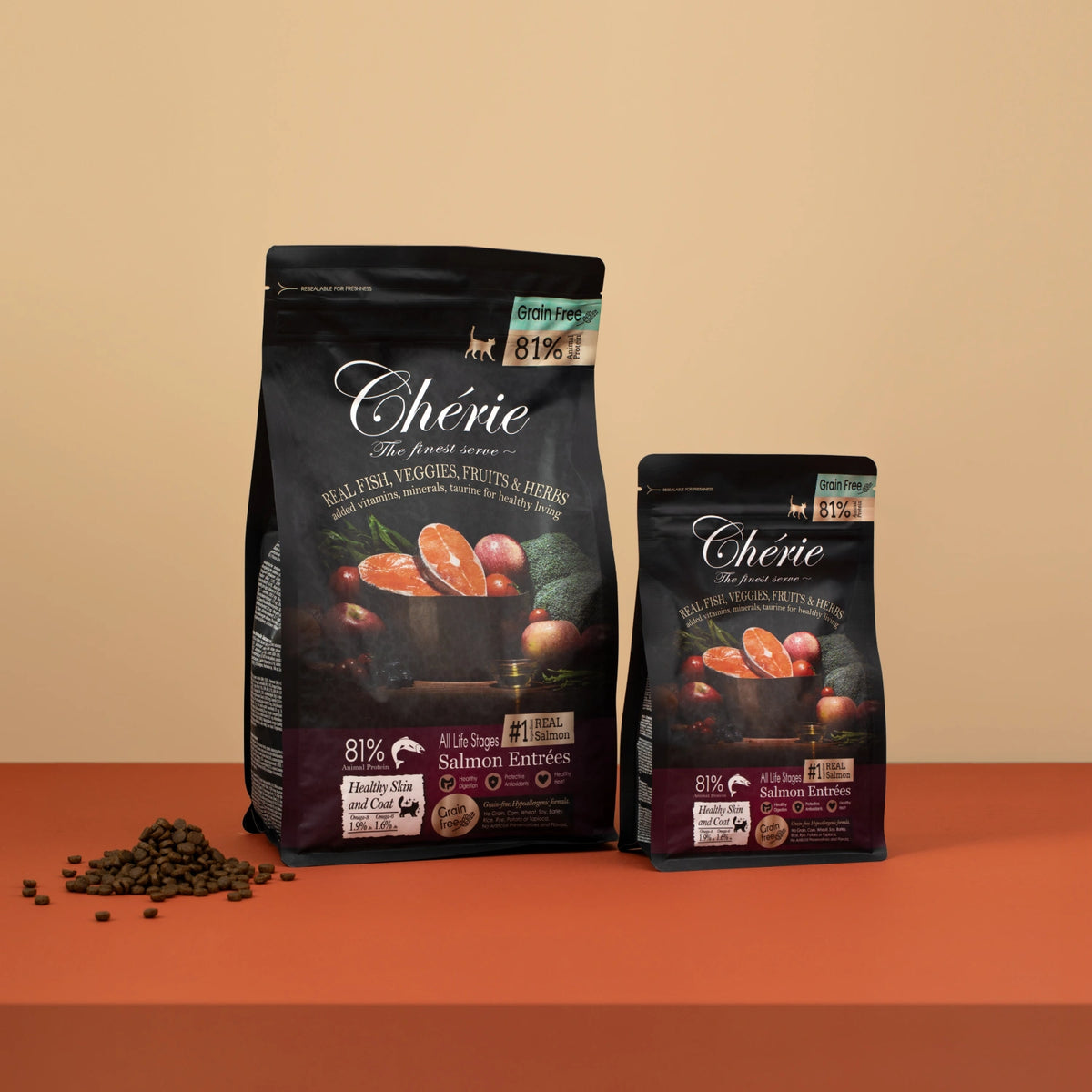 CHÉRIE СУХИЙ КОРМ З ЛОСОСЯ 2 кг