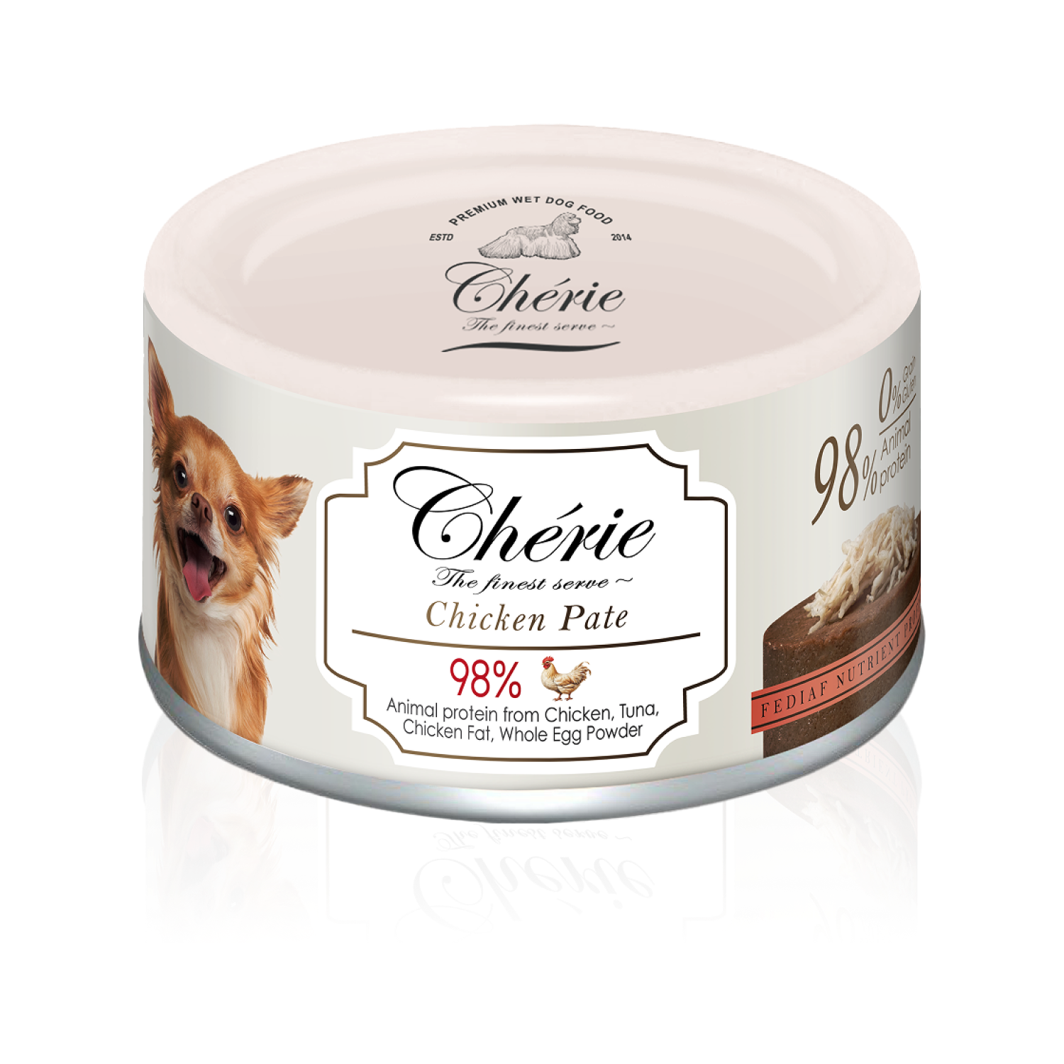 Chérie Pate Вологий корм Паштет з Куркою для собак 80 г.