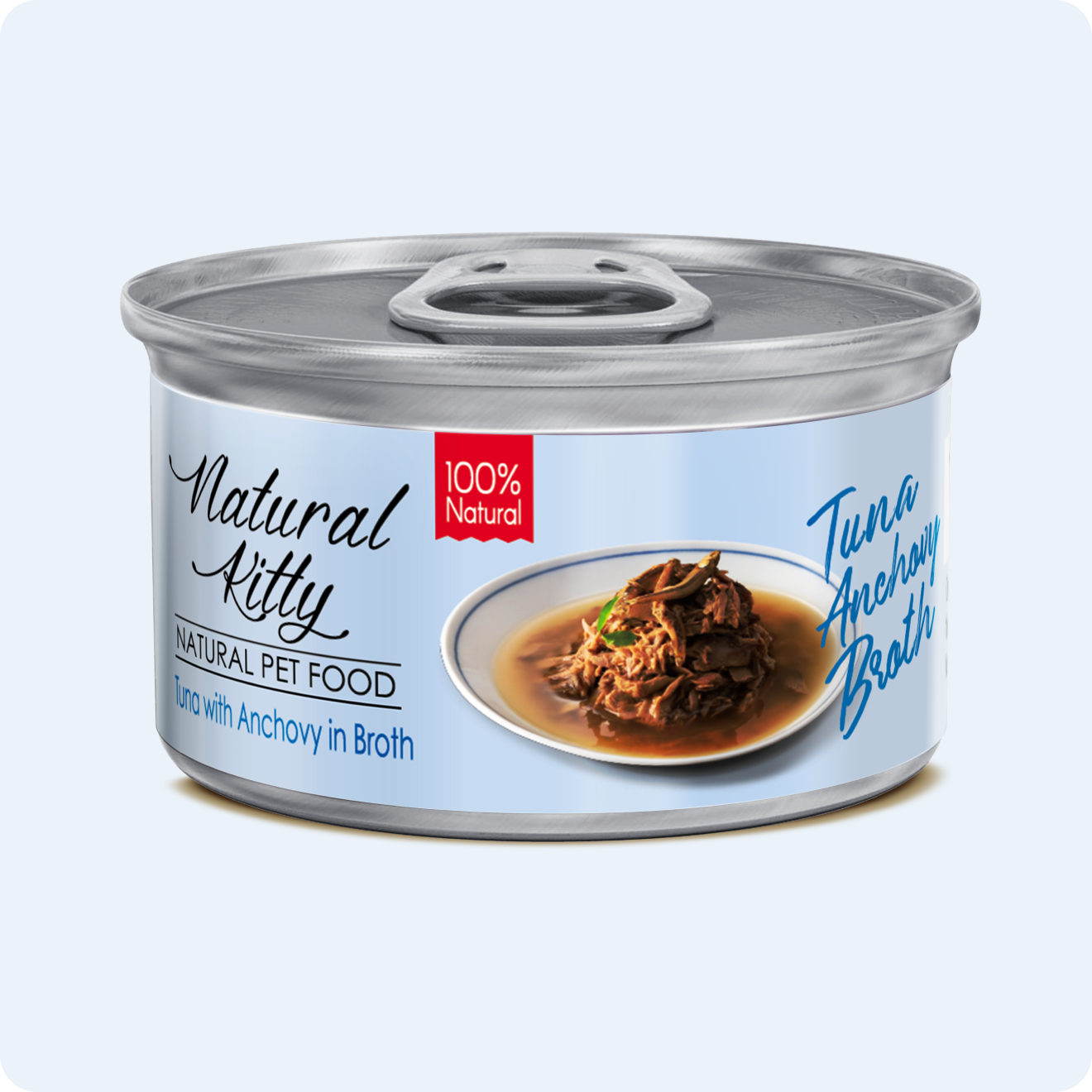 ВОЛОГИЙ КОРМ ТУНЕЦЬ З АНЧОУСАМИ У БУЛЬЙОНІ ДЛЯ КОТІВ 80 г