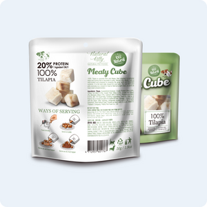 NATURAL KITTY М’ЯСНІ КУБИКИ З ТІЛАПІЇ ДЛЯ КОТІВ 50 г