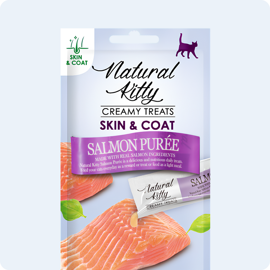 ФУНКЦІОНАЛЬНІ СТІКИ З ЛОСОСЕМ ДЛЯ КОТІВ | SKIN and COAT 4х12 г