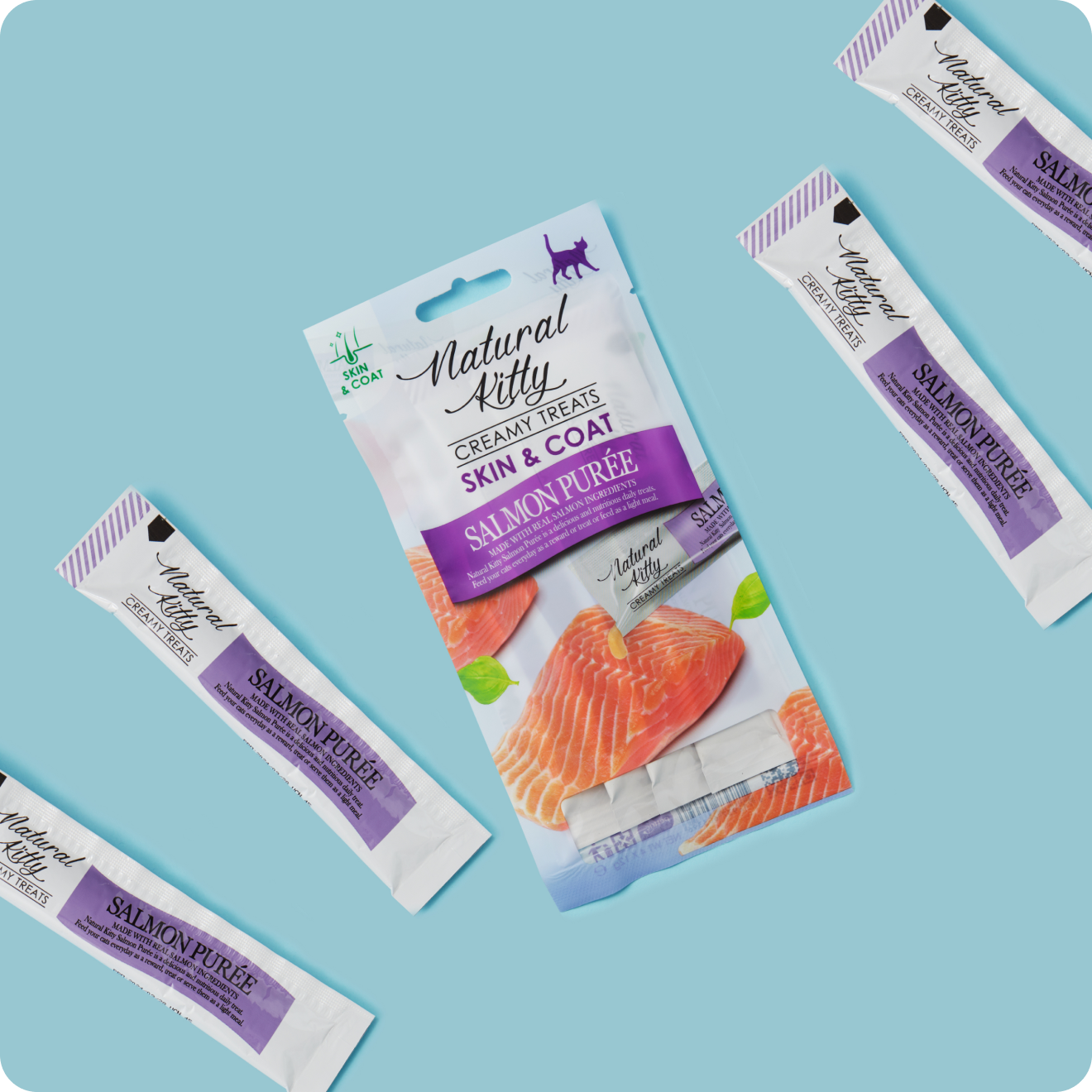 ФУНКЦІОНАЛЬНІ СТІКИ З ЛОСОСЯ ДЛЯ КОТІВ | SKIN and COAT 48 г