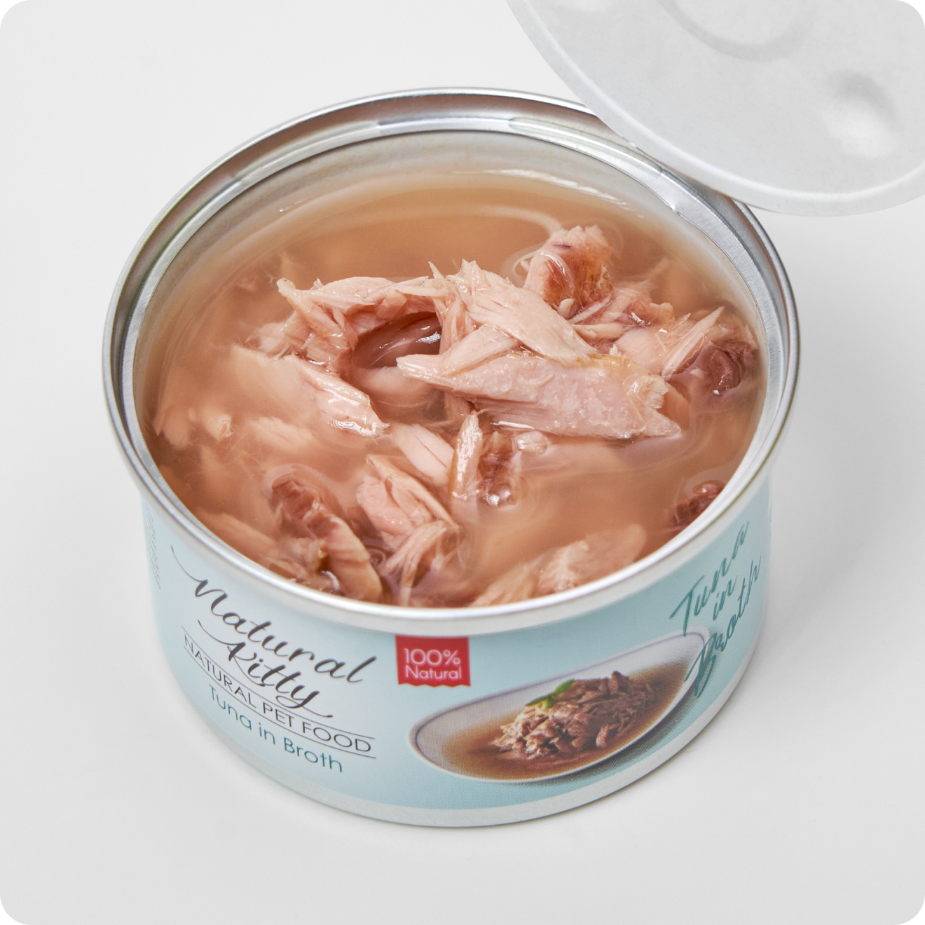 ВОЛОГИЙ КОРМ ТУНЕЦЬ У БУЛЬЙОНІ ДЛЯ КОТІВ 80 г