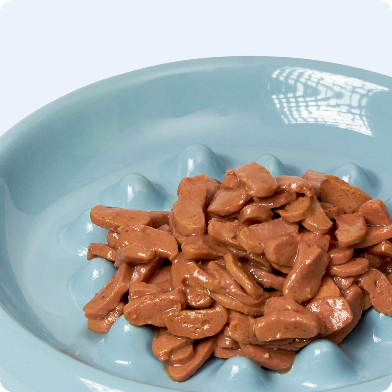 ВОЛОГИЙ КОРМ ДЛЯ КОТІВ ШМАТОЧКИ ТУНЦЯ, КУРКИ ТА КАЧКИ В СОУСІ 85 г