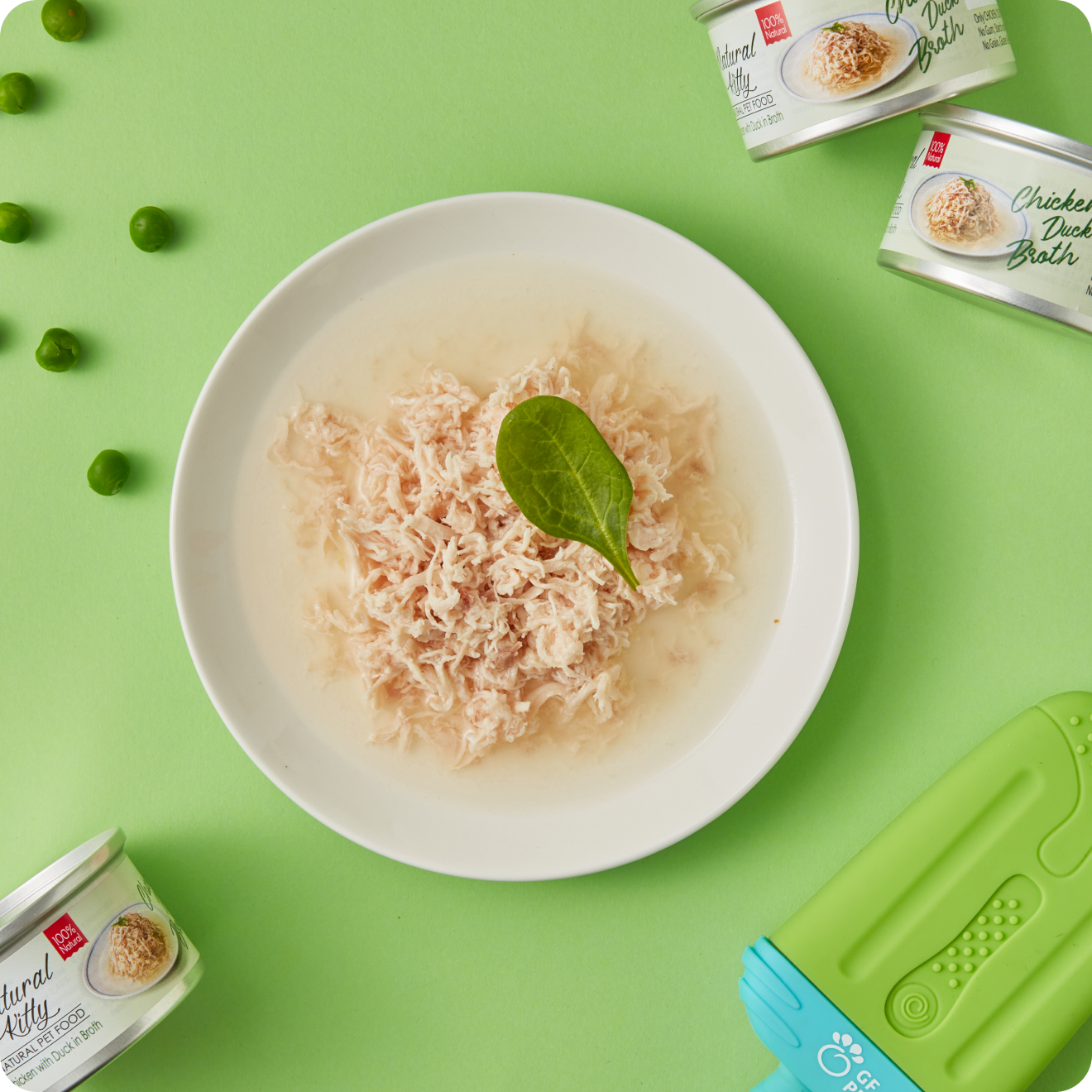 ВОЛОГИЙ КОРМ КУРКА З КАЧКОЮ У БУЛЬЙОНІ ДЛЯ КОТІВ 80 г.