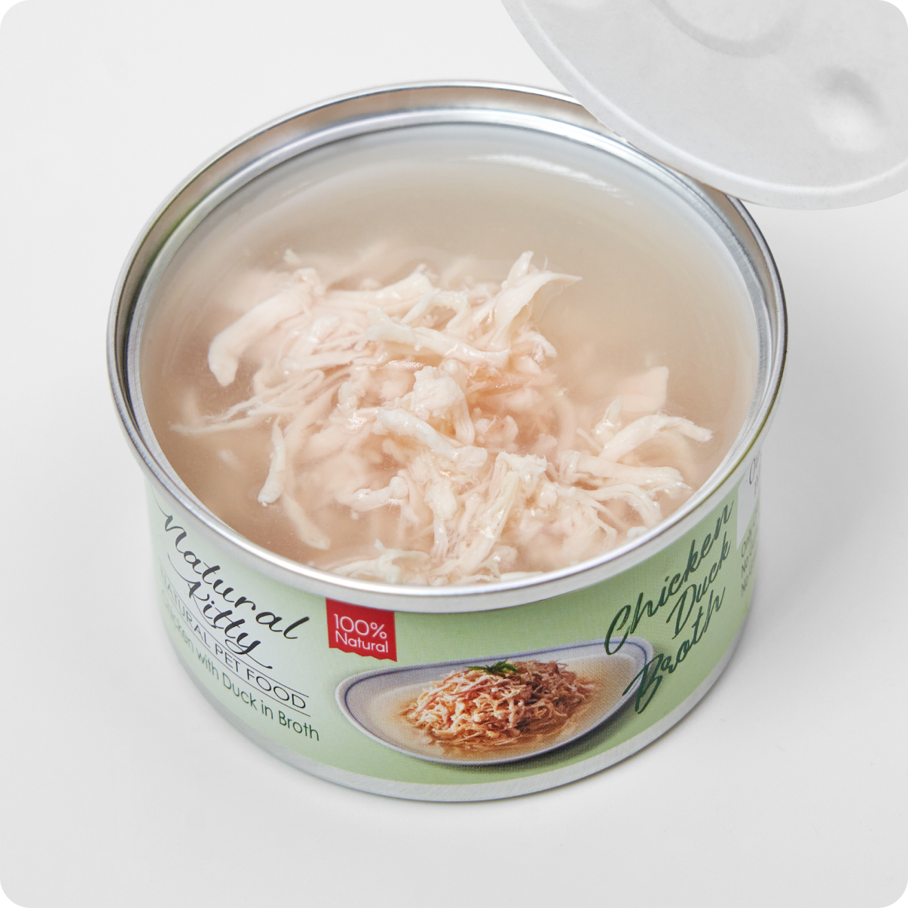 ВОЛОГИЙ КОРМ КУРКА З КАЧКОЮ У БУЛЬЙОНІ ДЛЯ КОТІВ 80 г.