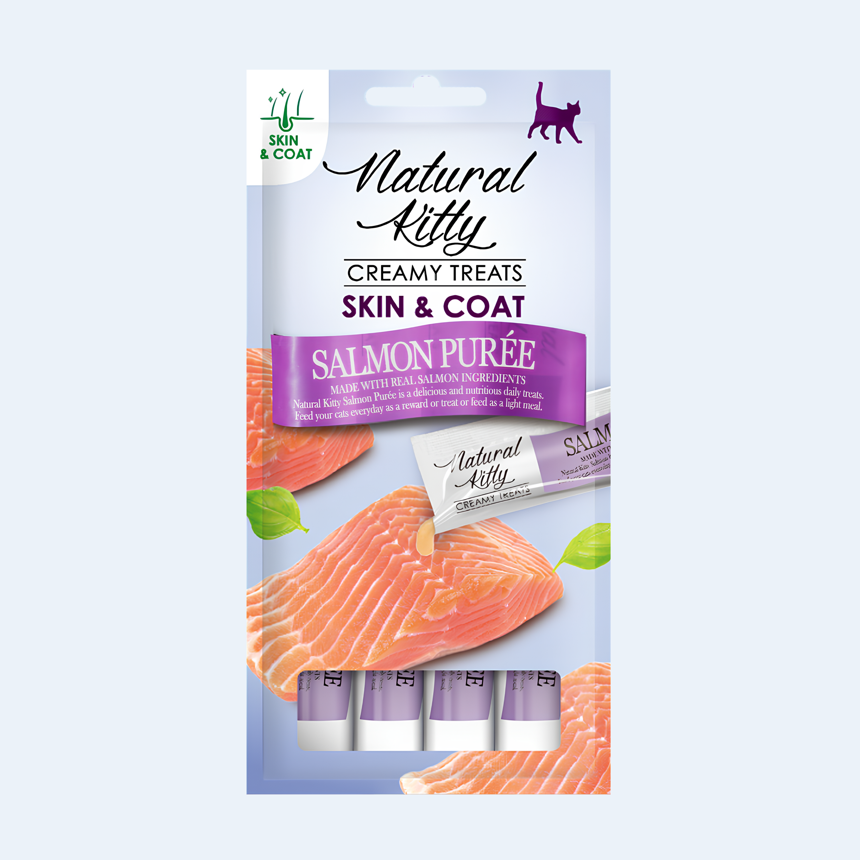 Функціональні стіки з лососем | Skin & Coat, 4х12 г