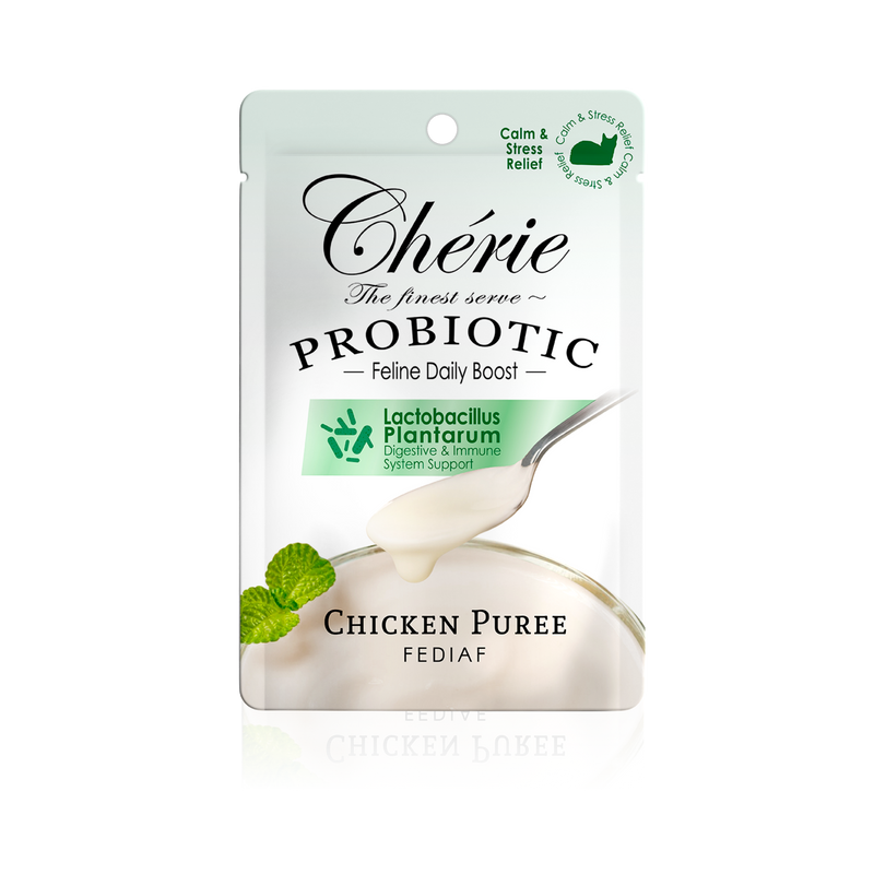 CHÉRIE ПЮРЕ З КУРКОЮ ДЛЯ КОТІВ, ЗНИЖЕННЯ СТРЕСУ 40 г