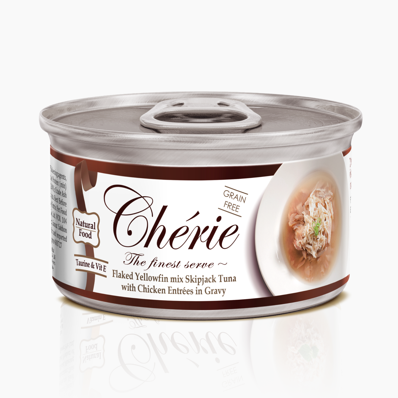 CHÉRIE МІКС ТУНЦЯ ТА КУРКИ В СОУСІ 80 г.