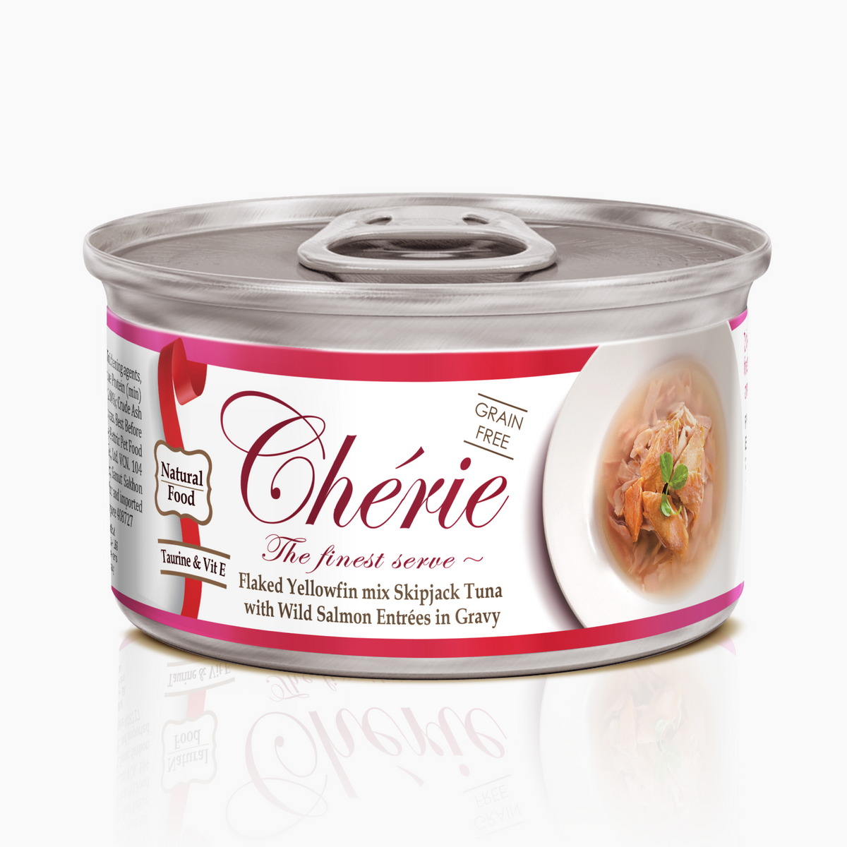 CHÉRIE МІКС ТУНЦЯ ТА ЛОСОСЯ В СОУСІ 80 г.