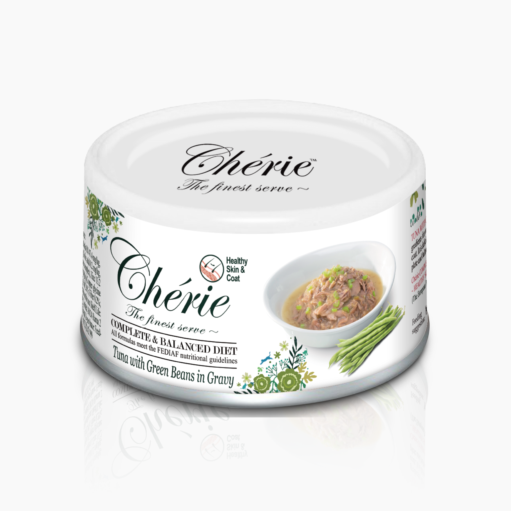 CHÉRIE МІКС ТУНЦЯ ТА ЗЕЛЕНОЇ КВАСОЛІ В СОУСІ 80 г.