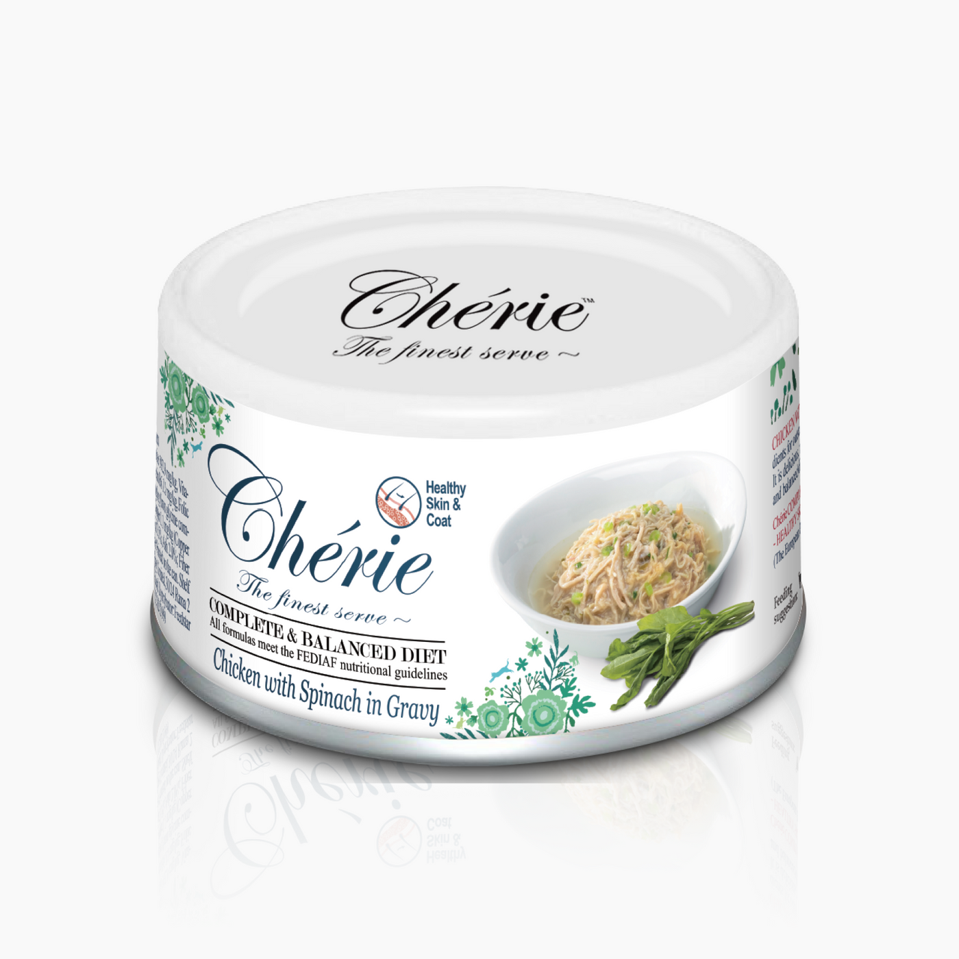 CHÉRIE МІКС КУРКИ ТА ШПИНАТУ В СОУСІ 80 г.