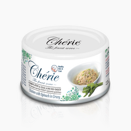 CHÉRIE МІКС КУРКИ ТА ШПИНАТУ В СОУСІ 80 г.