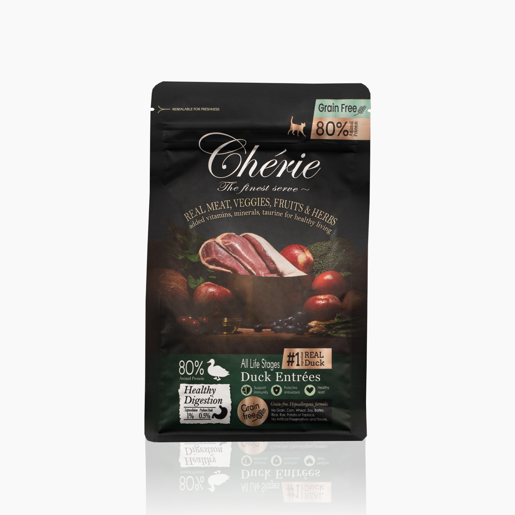 CHÉRIE СУХИЙ КОРМ З КАЧКОЮ 400 г.