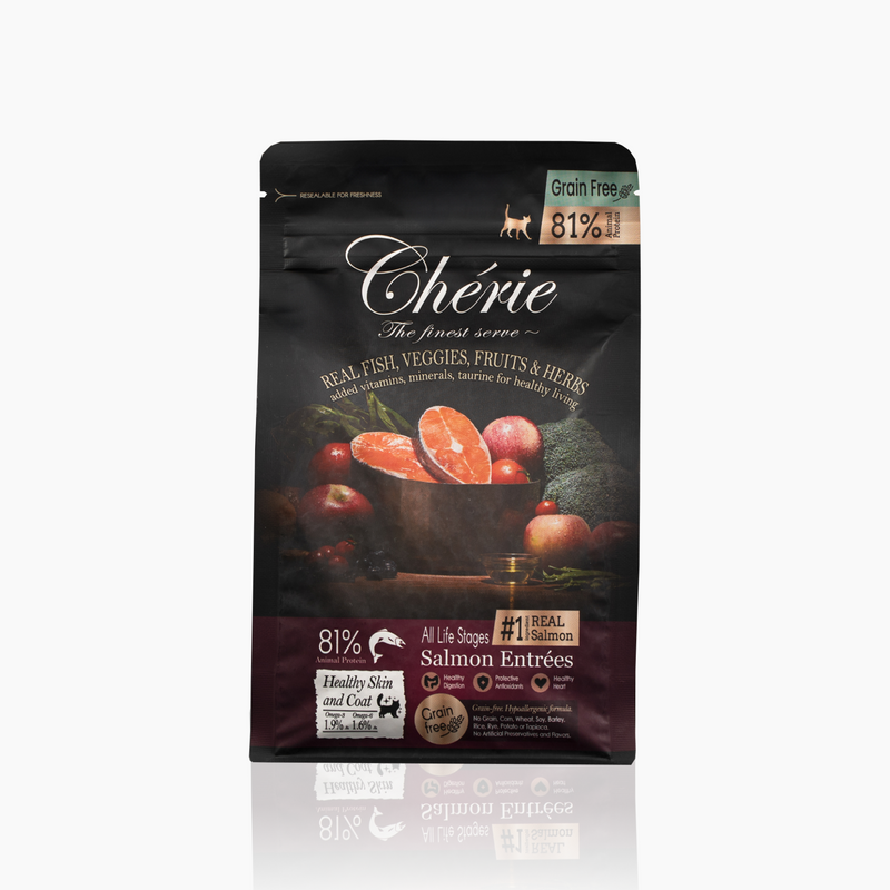 CHÉRIE СУХИЙ КОРМ З ЛОСОСЯ 400 г.