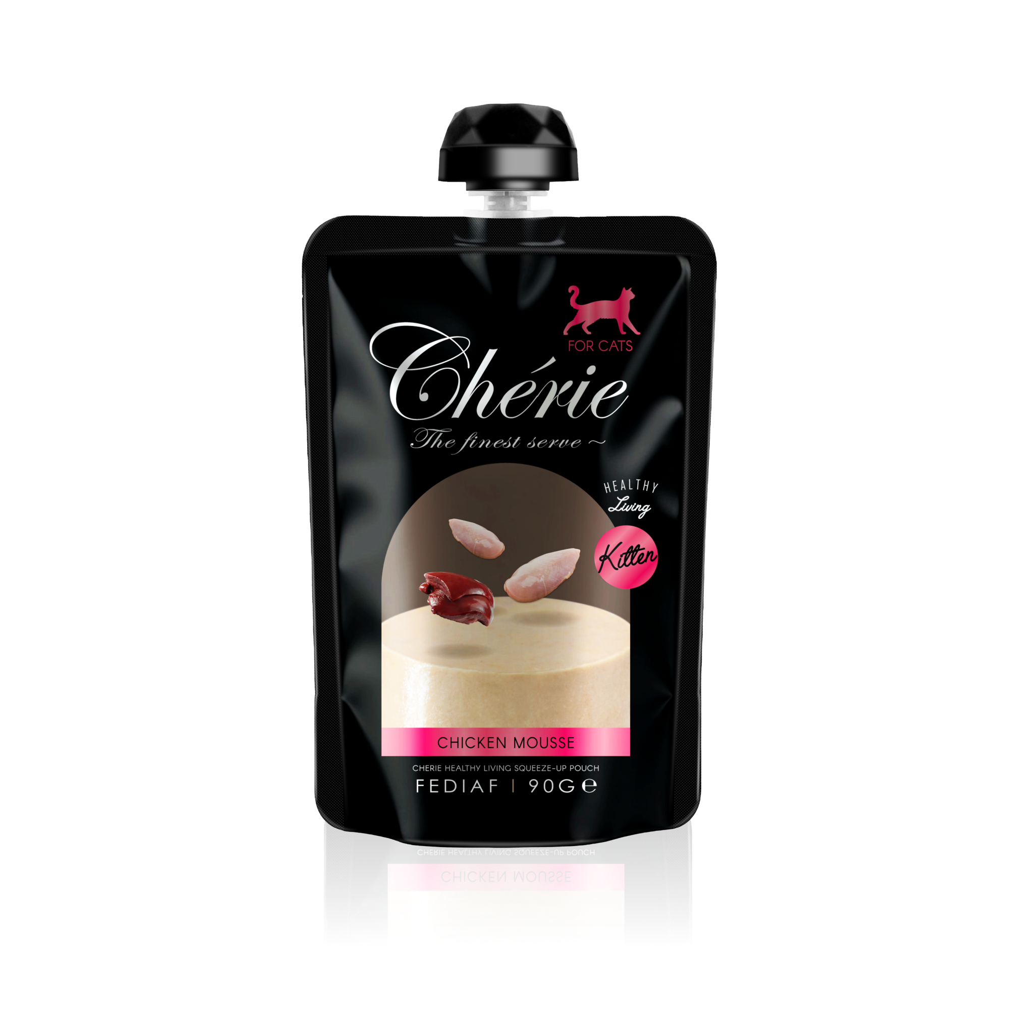 CHÉRIE МУС З КУРКИ ДЛЯ КОШЕНЯТ 90 г