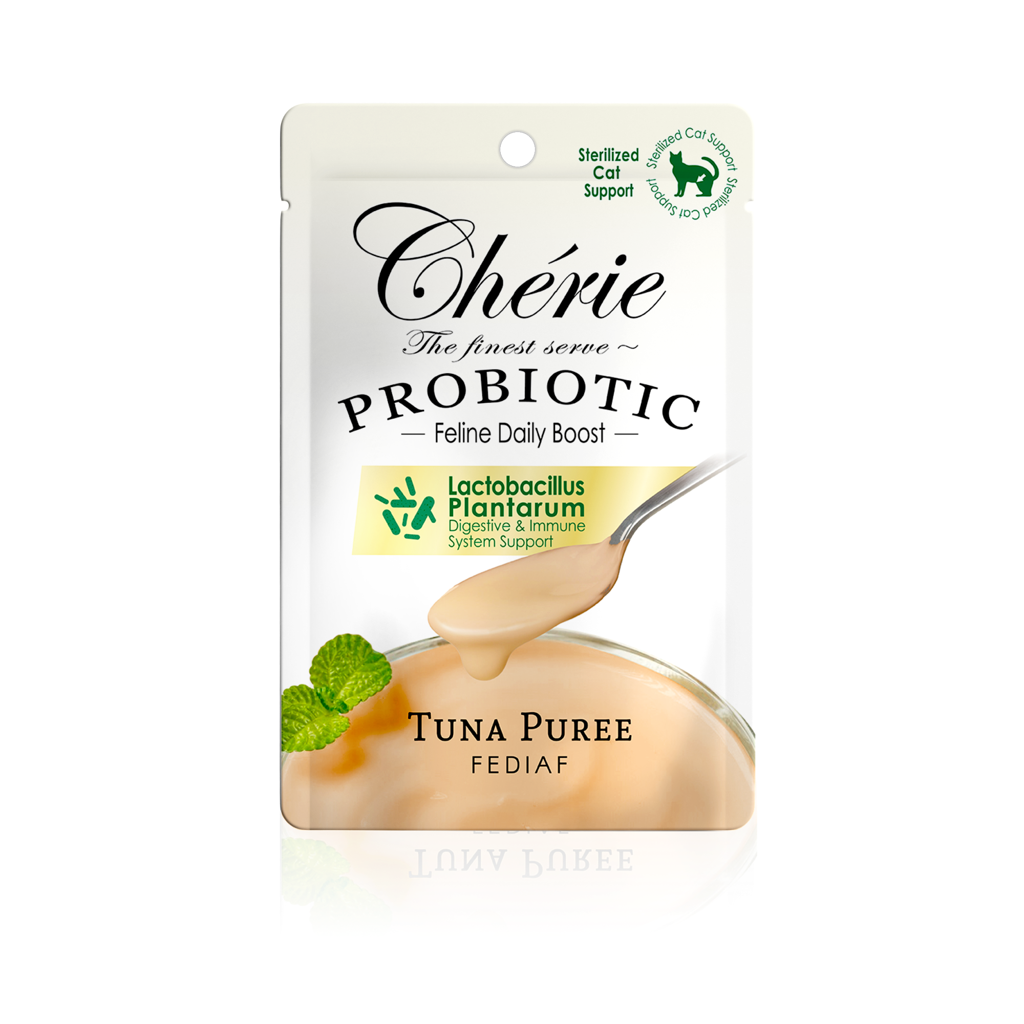 CHÉRIE ПЮРЕ З ТУНЦЕМ, ДЛЯ СТЕРИЛІЗОВАНИХ КОТІВ 40 г
