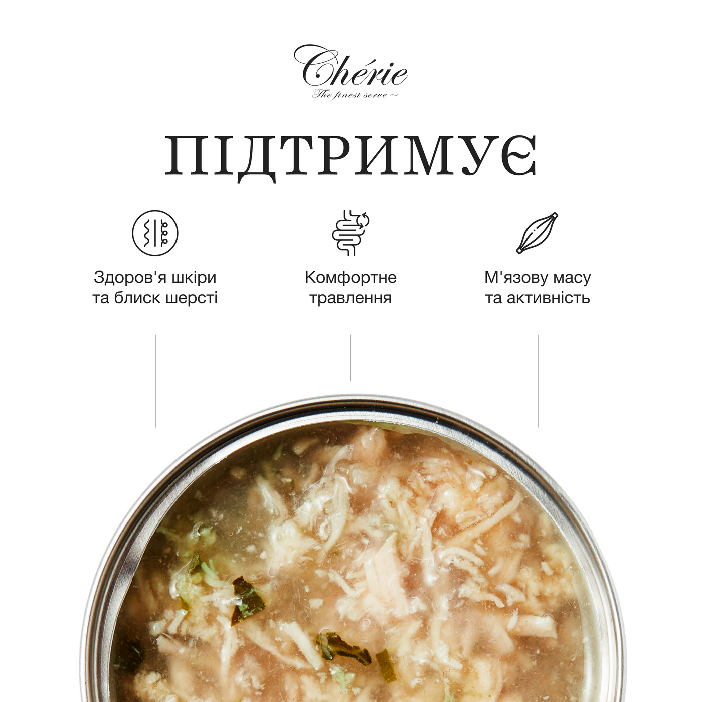 ВОЛОГИЙ КОРМ ІЗ КУРКОЮ ТА ШПИНАТОМ В СОУСІ ДЛЯ КОТІВ, 80 г